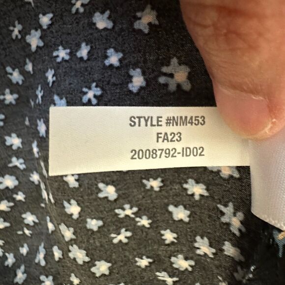 MADEWELL Seamed Long Sleeve Mini Dress in True Black Ditsy Floral - Picture 12 of 15